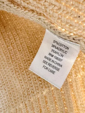 Evereve Beige Button-Up Knit Ribbed Collared Cardigan Sweater - Size - Small thumbnail 6