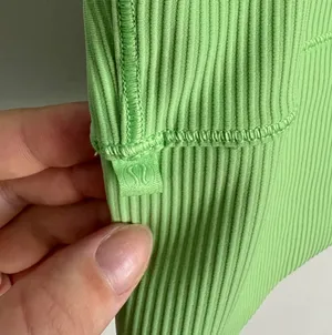 Lululemon Power Pivot Tank Top Ribbed Green thumbnail 3