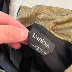 🔥5 for $25🔥 Bebe gold cutout mini bodycon cocktail party dress size XS thumbnail 7
