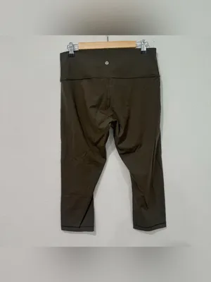 Lululemon Wunder Under Crop High-Rise *Full-On Luxtreme 21" in Dark Olive 12 thumbnail 5