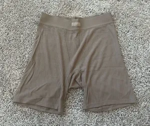 SKIMS Women's High Waist Tan Shorts thumbnail 1