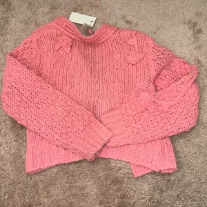 Loveshackfancy Pink Fabietto Cropped Floral Alpaca Blend Cardigan Flaws thumbnail 2