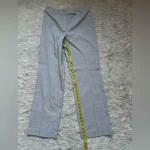 Andrea Viccaro Gray‎ Plaid Classic Women's Light Gray Dress Pants Size 6 thumbnail 6
