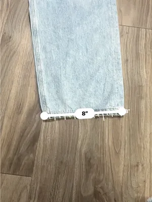 AGOLDE Criss Cross High Rise Jeans 100% Cotton Straight Leg Vintage Blue. thumbnail 6