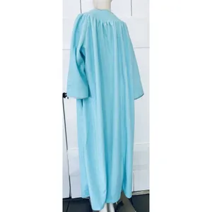 Vintage‎ Evelyn Pearson Womens Blue Teal Robe 70s Loungewear Nightgown Housecoat thumbnail 3