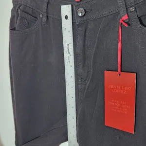 Jennifer Lopez Black Distressed Skinny Ankle Jeans Size 16 NWT thumbnail 6