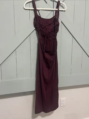 Halara Plum (Fig) Strappy Maxi Dress thumbnail 5