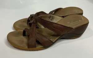 Merrell Allysum Earth wedge Sandals‎ size 7 thumbnail 1