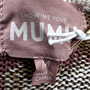 Show Me Your Mumu Hug Me Sweater Oversized Knit High Low Rosy Leopard Me M NWT thumbnail 3