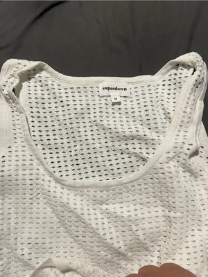 Superdown Talulah White swimsuit Cover up Knit Mini size M thumbnail 6