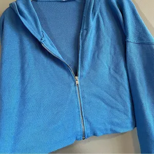 ✨ Garage Women’s Blue Zip‎ Up Sweater Hoodie Small thumbnail 4