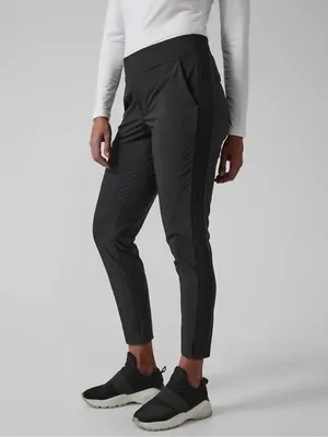 Athleta Black Brooklyn Mid Rise Ankle Pant W2553 Sz 4 Tall thumbnail 3