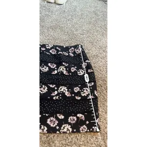 White House Black Market Floral Polka Dot Mini Skirt Black White 4‎ 570231119 thumbnail 8