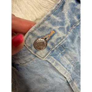 Zara Light Wash High Waisted Distressed Ripped Denim Cut Offs thumbnail 3