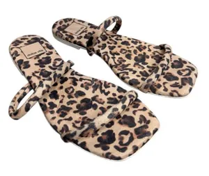 Dolce Vita Sandals‎ Size 7.5 Animal Print Double Strap Flat Sandal thumbnail 1