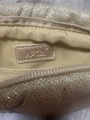 Apt 9 Gold Metallic Pleated Evening Clutch Bag Wristlet Purse thumbnail 5