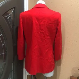 Pendleton red virgin wool blazer thumbnail 5