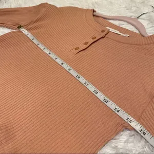 Lush Cropped Ribbed Sweater in Cafe Crème XS thumbnail 2