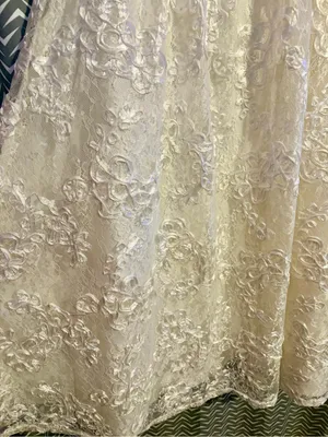 NWT LULUS | Galena Ivory Lace Applique Strapless Midi Dress, S thumbnail 5