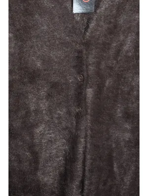 dELiA*s by Dolls Kill Popular Opinion Fuzzy Cardigan NWT Brown Eyelash Knit XXL thumbnail 6