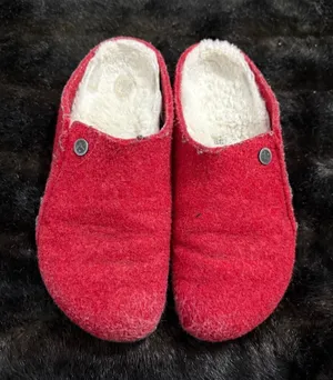 Birkenstock Zermatt Active Red Wool Felt Slippers 40 9.5 thumbnail 1