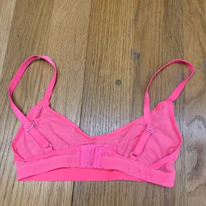 Aerie SMOOTHEZ Mesh Bralette Neon Pink Sheer Unlined Triangle‎ Bra Size XS thumbnail 2