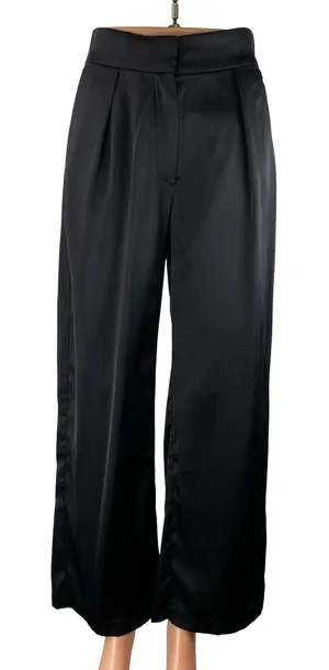 NEW Abercrombie & Fitch Women's Pleated Palazzo Wide Leg Trousers Dress Pants 26 thumbnail 1