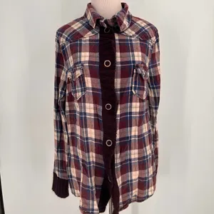 BKE Buckle Plaid Button Up Shirt Size Large thumbnail 2