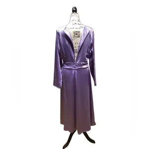 The Drop Violeta cut out silky dress Lavender. Size Large thumbnail 4