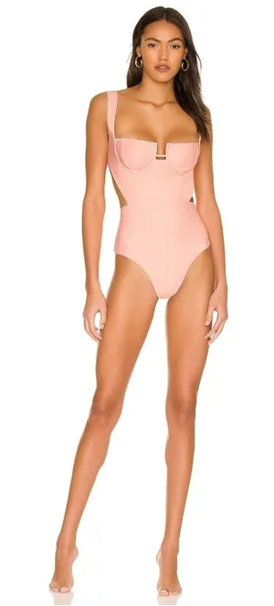 Tularosa Aura One Piece in Peach thumbnail 1