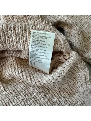 Free People We the Free Tommy Neutral Minimalistic Turtleneck size medium thumbnail 9