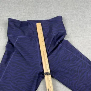 Savage X Fenty Leggings Womens L Purple Animal Print Ankle Sport Stretch Yoga thumbnail 3