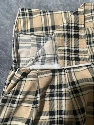 SheIn Plaid Pleated High Rise Mini Skirt thumbnail 5