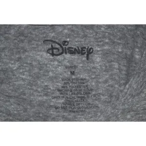 Disney Graphic Tee Women Medium Gray Excellent Mickey Donald Goofy Short Sleeve thumbnail 4