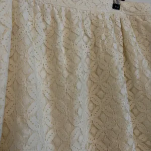 Pins And needles Size‎ 12 Lace Cream Mini Skirt Zipper Back Liner Feminine Girly thumbnail 2