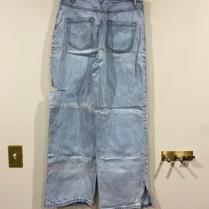 J.ING Faded Blue Denim Wide Leg Jeans thumbnail 3