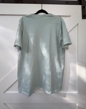 Altar'd State Mint Green Tee with Gold SMILE Graphic thumbnail 2