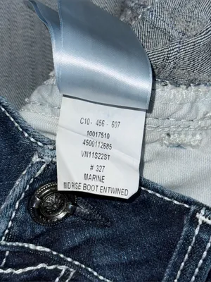 Ariat R.E.A.L. Women’s Mid Rise Boot Cut Stretch Entwined Jeans Marine Wash 31 S thumbnail 8