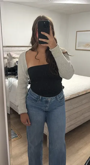 Grey cropped cardigan target thumbnail 1