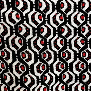 Free People Ruffle Mini Skirt Geometric Tile Print Black White Red Size 0 Womens thumbnail 6