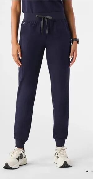 Figs Petite Zamora Jogger Scrub Pants™ Nurse Uniform Small Navy thumbnail 1