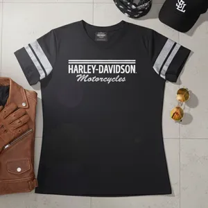 HARLEY DAVIDSON Women’s Jersey Style Sparkly Short Sleeve Tee thumbnail 2