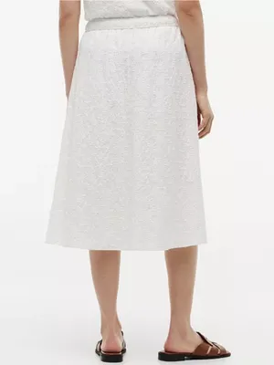 Tommy Hilfiger Women's Broderie Eyelet Elasticated-Waist White Skirt Medium $90 thumbnail 3