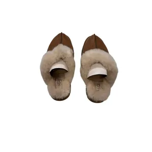 Women's UGG Brand Disquette Platform Slippers Shoes Size 9 Chestnut 1122550 New thumbnail 4