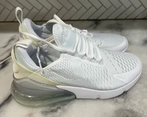 Nike Air Max 270 GS White Iridescent Youth 6Y Women 7.5 Sneakers 943345-103 thumbnail 1