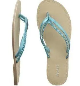 Aerie turquoise braided sandals. Size 8 thumbnail 1