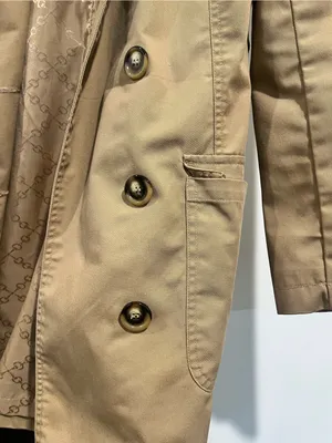 H&M Camel Double-Breasted Trench Coat thumbnail 8