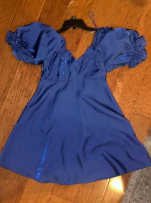 Boutique Blue Dress thumbnail 1