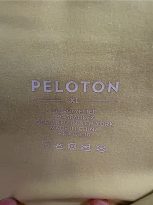 Peloton Neon Yellow High-Rise Bike Shorts thumbnail 3
