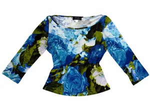 Vintage Versace Floral‎ Top Embellished thumbnail 1